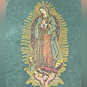 Virgin Mary Short Sleeve Tee in Green